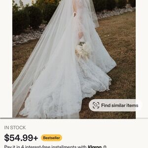 Elegant White Bridal Veil